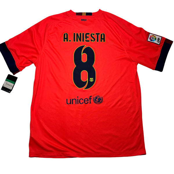 Andres Iniesta Barcelona Jersey Nike Size XL 2014-15 Away BNWT