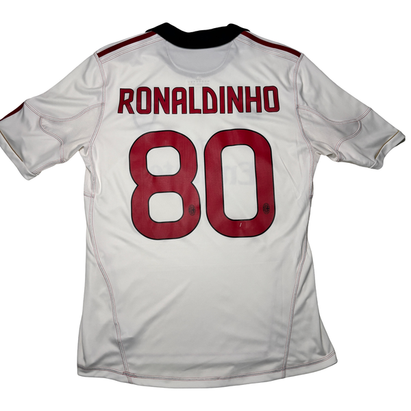 Ronaldinho AC Milan Jersey Adidas Size L 2010-11 Away